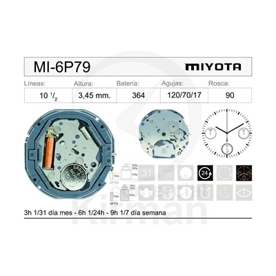 MOVIMIENTO MIYOTA 6P79