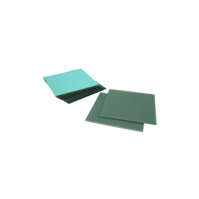 LAMINAS CERA FERRIS VERDE 100x100 mm 0,50x0,65x0,80 mm SURT.32U  FUN001850